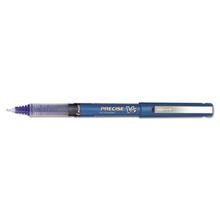 Precise V5 Roller Ball Pen, Stick, Extra-Fine 0.5 mm, Blue Ink, Blue/Clear Barrel, Dozen