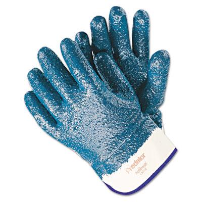 View larger image of Predator Premium Nitrile-Coated Gloves, Blue/White, Large, 12 Pairs
