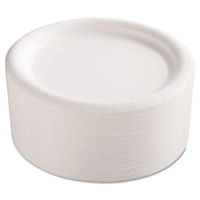 View larger image of Premium Coated Paper Plates, 9" dia, White, 125/Pack, 4 Packs/Carton
