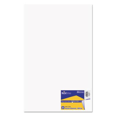View larger image of Premium Coated Poster Board, 14 x 22, White, 8/Pack