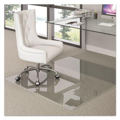 View larger image of Premium Glass All Day Use Chair Mat - All Floor Types, 36 x 46, Rectangular, Clear