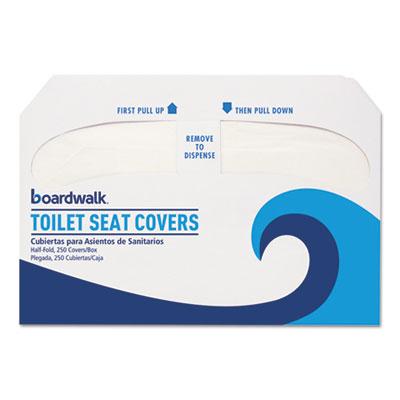 View larger image of Premium Half-Fold Toilet Seat Covers, 14.17 x 16.73, White, 250 Covers/Sleeve, 10 Sleeves/Carton
