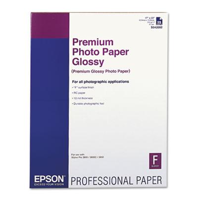View larger image of Premium Photo Paper, 10.4 mil, 17 x 22, High-Gloss White, 25/Pack