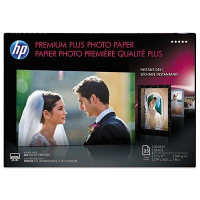 View larger image of Premium Plus Photo Paper, 11.5 mil, 11 x 17, Glossy White, 25/Pack