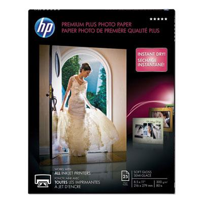 View larger image of Premium Plus Photo Paper, 11.5 mil, 8.5 x 11, Soft-Gloss White, 25/Pack