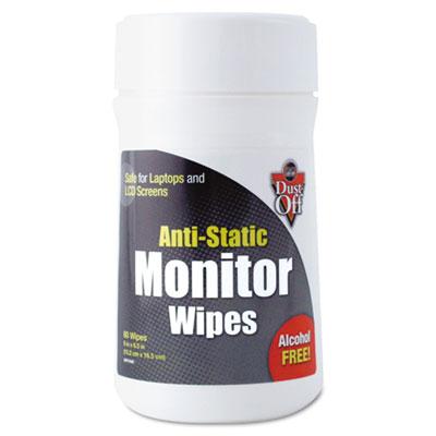View larger image of Premoistened Monitor Cleaning Wipes, Cloth, 6 x 6.5, 80/Tub