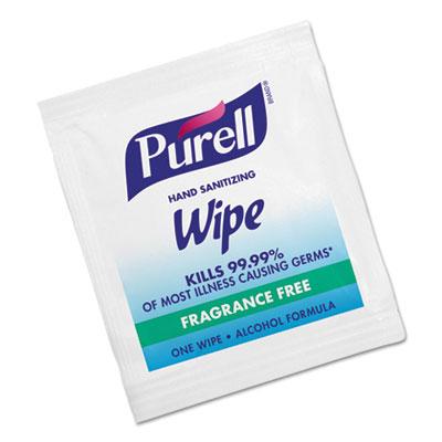 View larger image of Premoistened Sanitizing Hand Wipes, Individually Wrapped, 5 x 7, Unscented, White, 1,000/Carton