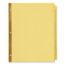 Preprinted Laminated Tab Dividers with Gold Reinforced Binding Edge, 31-Tab, 1 to 31, 11 x 8.5, Buff, 1 Set