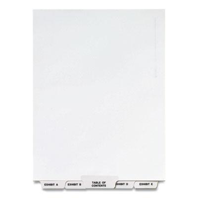 View larger image of Preprinted Legal Exhibit Bottom Tab Index Dividers, Avery Style, 27-Tab, Exhibit A to Exhibit Z, 11 x 8.5, White, 1 Set