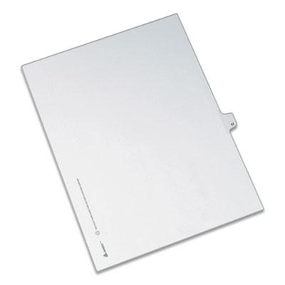 View larger image of Preprinted Legal Exhibit Side Tab Index Dividers, Allstate Style, 10-Tab, 11, 11 x 8.5, White, 25/Pack