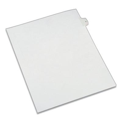 View larger image of Preprinted Legal Exhibit Side Tab Index Dividers, Allstate Style, 10-Tab, 5, 11 x 8.5, White, 25/Pack