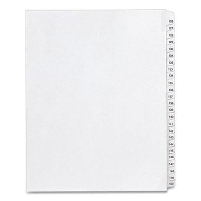 View larger image of Preprinted Legal Exhibit Side Tab Index Dividers, Allstate Style, 25-Tab, 126 to 150, 11 x 8.5, White, 1 Set, (1706)