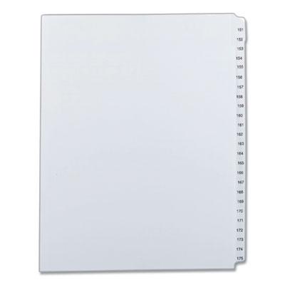 View larger image of Preprinted Legal Exhibit Side Tab Index Dividers, Allstate Style, 25-Tab, 151 to 175, 11 x 8.5, White, 1 Set