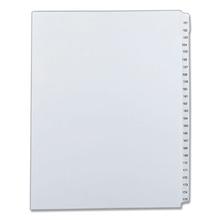 Preprinted Legal Exhibit Side Tab Index Dividers, Allstate Style, 25-Tab, 151 to 175, 11 x 8.5, White, 1 Set