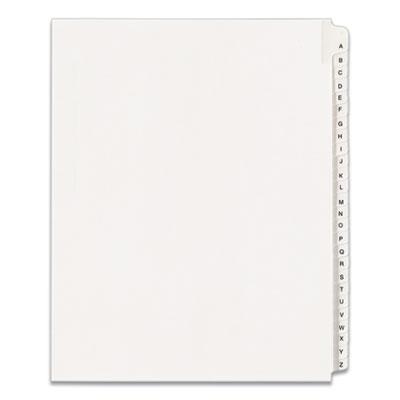 View larger image of Preprinted Legal Exhibit Side Tab Index Dividers, Allstate Style, 26-Tab, A to Z, 11 x 8.5, White, 1 Set, (1700)
