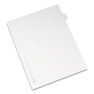 View larger image of Preprinted Legal Exhibit Side Tab Index Dividers, Allstate Style, 26-Tab, V, 11 x 8.5, White, 25/Pack