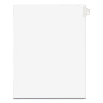 View larger image of Preprinted Legal Exhibit Side Tab Index Dividers, Avery Style, 10-Tab, 1, 11 x 8.5, White, 25/Pack
