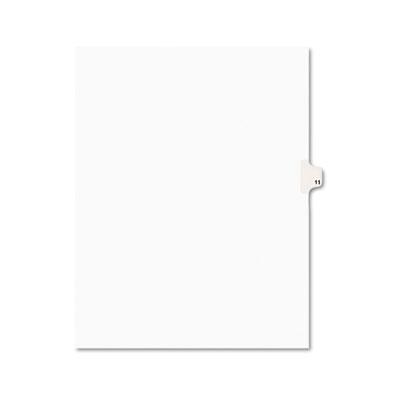 View larger image of Preprinted Legal Exhibit Side Tab Index Dividers, Avery Style, 10-Tab, 11, 11 x 8.5, White, 25/Pack