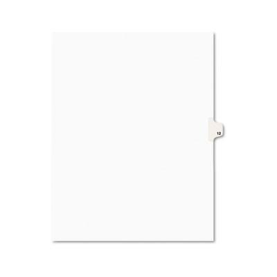 View larger image of Preprinted Legal Exhibit Side Tab Index Dividers, Avery Style, 10-Tab, 12, 11 x 8.5, White, 25/Pack
