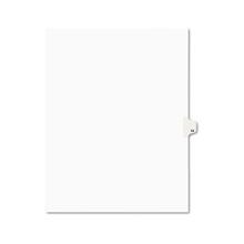 Preprinted Legal Exhibit Side Tab Index Dividers, Avery Style, 10-Tab, 14, 11 x 8.5, White, 25/Pack
