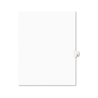 View larger image of Preprinted Legal Exhibit Side Tab Index Dividers, Avery Style, 10-Tab, 15, 11 x 8.5, White, 25/Pack