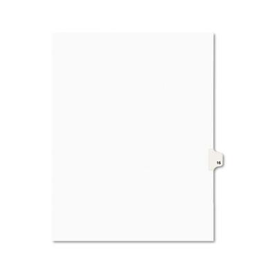 View larger image of Preprinted Legal Exhibit Side Tab Index Dividers, Avery Style, 10-Tab, 16, 11 x 8.5, White, 25/Pack, (1016)