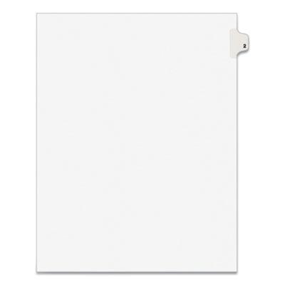 View larger image of Preprinted Legal Exhibit Side Tab Index Dividers, Avery Style, 10-Tab, 2, 11 x 8.5, White, 25/Pack