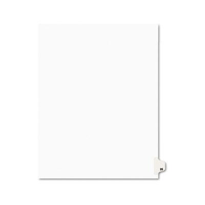 View larger image of Preprinted Legal Exhibit Side Tab Index Dividers, Avery Style, 10-Tab, 25, 11 x 8.5, White, 25/Pack, (1025)
