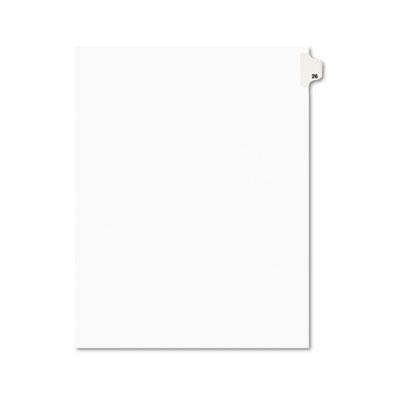 View larger image of Preprinted Legal Exhibit Side Tab Index Dividers, Avery Style, 10-Tab, 26, 11 x 8.5, White, 25/Pack, (1026)