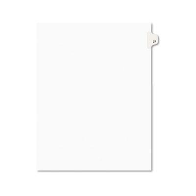View larger image of Preprinted Legal Exhibit Side Tab Index Dividers, Avery Style, 10-Tab, 27, 11 x 8.5, White, 25/Pack, (1027)