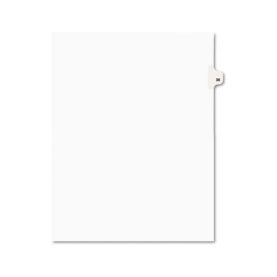 View larger image of Preprinted Legal Exhibit Side Tab Index Dividers, Avery Style, 10-Tab, 30, 11 x 8.5, White, 25/Pack, (1030)