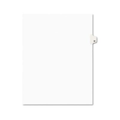 View larger image of Preprinted Legal Exhibit Side Tab Index Dividers, Avery Style, 10-Tab, 32, 11 x 8.5, White, 25/Pack, (1032)