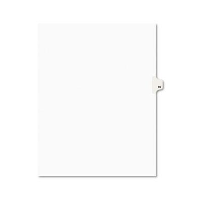 View larger image of Preprinted Legal Exhibit Side Tab Index Dividers, Avery Style, 10-Tab, 60, 11 x 8.5, White, 25/Pack, (1060)