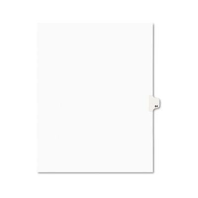 View larger image of Preprinted Legal Exhibit Side Tab Index Dividers, Avery Style, 10-Tab, 64, 11 x 8.5, White, 25/Pack, (1064)