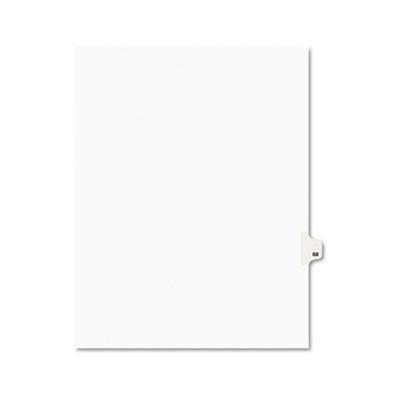 View larger image of Preprinted Legal Exhibit Side Tab Index Dividers, Avery Style, 10-Tab, 68, 11 x 8.5, White, 25/Pack, (1068)