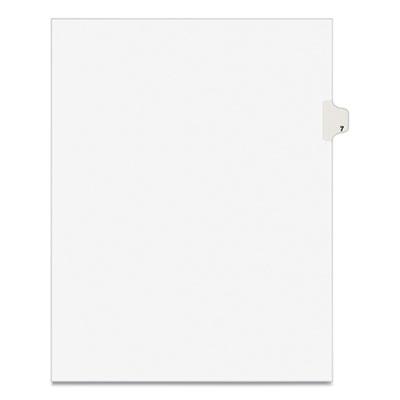 View larger image of Preprinted Legal Exhibit Side Tab Index Dividers, Avery Style, 10-Tab, 7, 11 x 8.5, White, 25/Pack