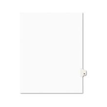 Preprinted Legal Exhibit Side Tab Index Dividers, Avery Style, 10-Tab, 70, 11 x 8.5, White, 25/Pack, (1070)