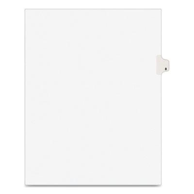 View larger image of Preprinted Legal Exhibit Side Tab Index Dividers, Avery Style, 10-Tab, 8, 11 x 8.5, White, 25/Pack