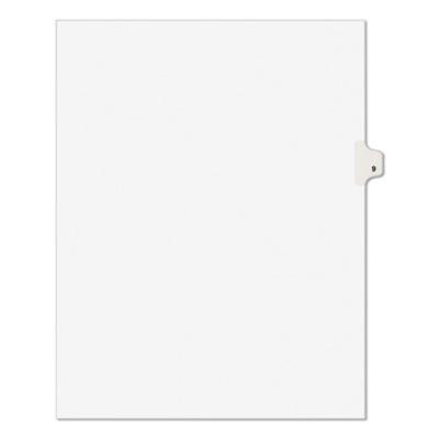 View larger image of Preprinted Legal Exhibit Side Tab Index Dividers, Avery Style, 10-Tab, 9, 11 x 8.5, White, 25/Pack