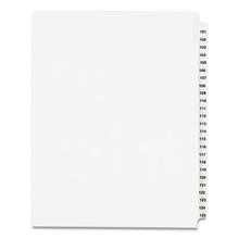 Preprinted Legal Exhibit Side Tab Index Dividers, Avery Style, 25-Tab, 101 to 125, 11 x 8.5, White, 1 Set, (1334)
