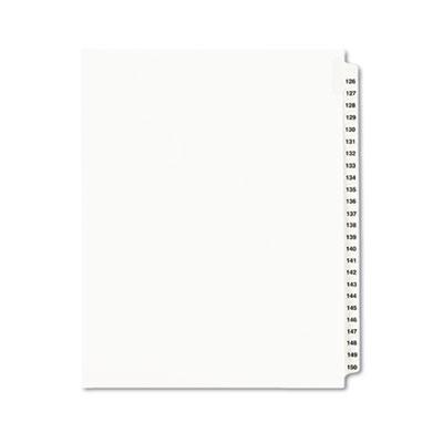 View larger image of Preprinted Legal Exhibit Side Tab Index Dividers, Avery Style, 25-Tab, 126 to 150, 11 x 8.5, White, 1 Set, (1335)