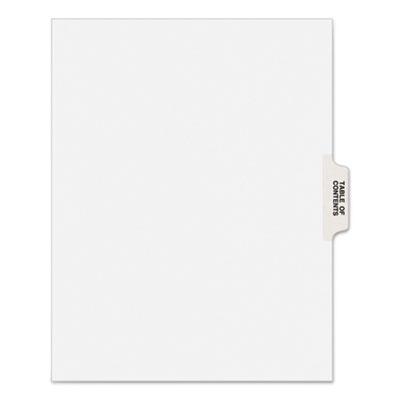 View larger image of Preprinted Legal Exhibit Side Tab Index Dividers, Avery Style, 25-Tab, Table Of Contents, 11 x 8.5, White, 25/Pack