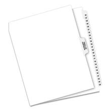 Preprinted Legal Exhibit Side Tab Index Dividers, Avery Style, 26-Tab, 26 to 50, 11 x 8.5, White, 1 Set