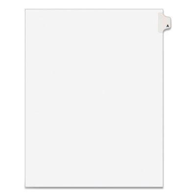 View larger image of Preprinted Legal Exhibit Side Tab Index Dividers, Avery Style, 26-Tab, A, 11 x 8.5, White, 25/Pack, (1401)
