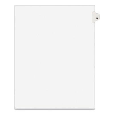 View larger image of Preprinted Legal Exhibit Side Tab Index Dividers, Avery Style, 26-Tab, B, 11 x 8.5, White, 25/Pack, (1402)