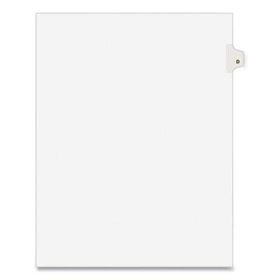 View larger image of Preprinted Legal Exhibit Side Tab Index Dividers, Avery Style, 26-Tab, D, 11 x 8.5, White, 25/Pack, (1404)