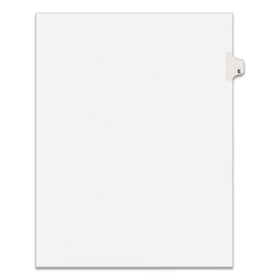 View larger image of Preprinted Legal Exhibit Side Tab Index Dividers, Avery Style, 26-Tab, E, 11 x 8.5, White, 25/Pack, (1405)