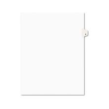 Preprinted Legal Exhibit Side Tab Index Dividers, Avery Style, 26-Tab, F, 11 x 8.5, White, 25/Pack, (1406)