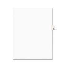 Preprinted Legal Exhibit Side Tab Index Dividers, Avery Style, 26-Tab, J, 11 x 8.5, White, 25/Pack, (1410)