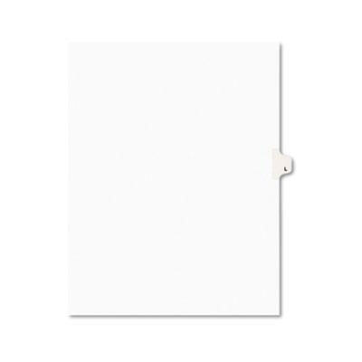 View larger image of Preprinted Legal Exhibit Side Tab Index Dividers, Avery Style, 26-Tab, L, 11 x 8.5, White, 25/Pack, (1412)